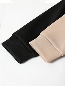 2件套男童保暖内衬拉链卫衣套装，秋冬季女童服装