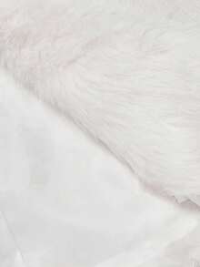 SHEIN MOD 女士时尚优雅仿皮草外套，适合秋冬季节、感恩节、圣诞节、新年、圣诞派对等场合，尽显优雅气质。 - 米色 - 查看 6