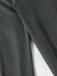 青少年女孩休闲开衩喇叭裤，百搭通勤休闲学院风长裤