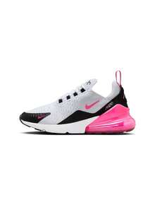 Nike Air Max 270 Women's Casual Sneakers White Black Hyper Pink AH6789 - White/Black/White/HyperPink - View 6