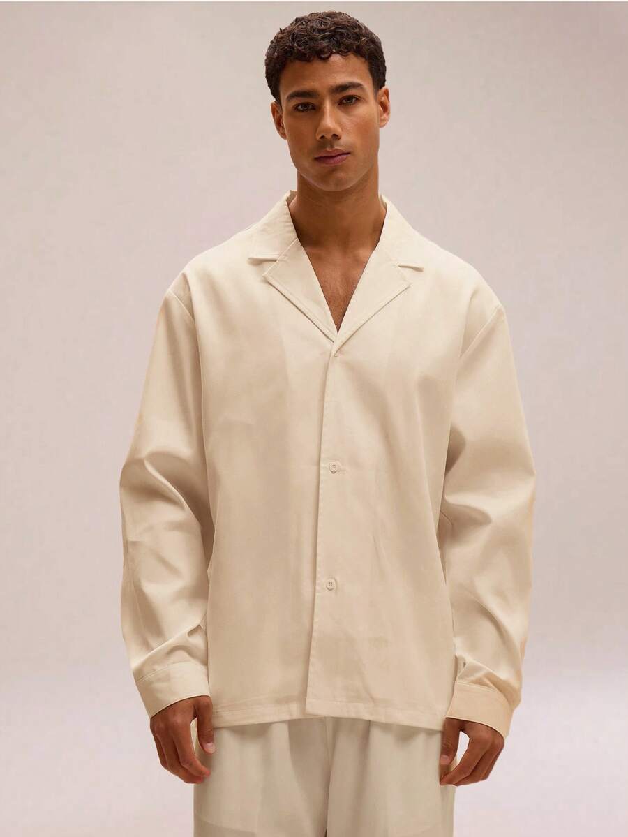 Musero 简约剪裁西装外套领衬衫春夏假期复活节智能 - 米色 - 查看 1