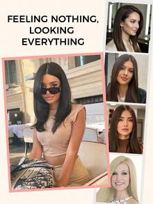 ZERO-NET Topper tóc thẳng 16 inch 5,5 "X5,5" Kích thước cơ bản Toppers tóc con người dành cho phụ nữ có mái tóc mỏng Toppers Miếng tóc cho phụ nữ Tóc giả Tóc Topper Phần mở rộng tóc thật của con người Clip Ins - Natural Black - Xem 8