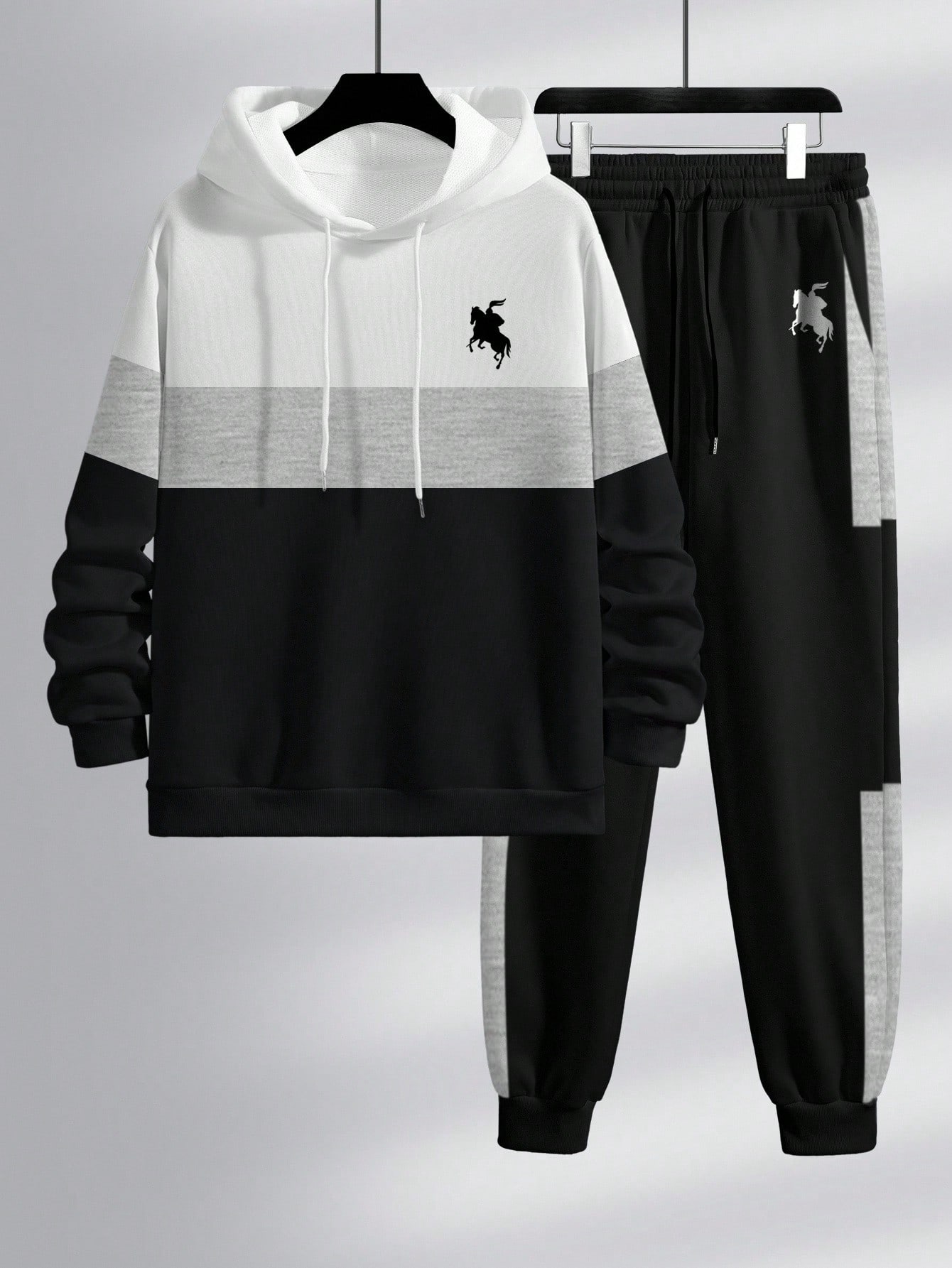 Manfinity Homme بدلة رياضية للرجال تتكون من هوديي...