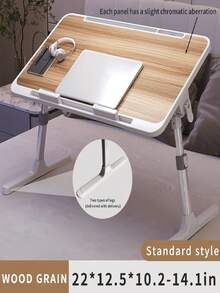 1 件便携式折叠床头柜，高度可调，可轻松用作学习桌、笔记本电脑桌