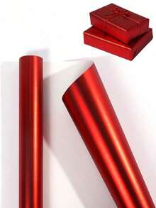 Geschenkpapierrollen - Matter metallroter Geschenkpapier, einfarbiges Papier perfekt für Feierlichkeiten an Feiertagen, Winterhochzeiten, Muttertag, Geburtstage, DIY Sträuße, Neujahr, Geschenkverpackung - Rot - Übersicht 9