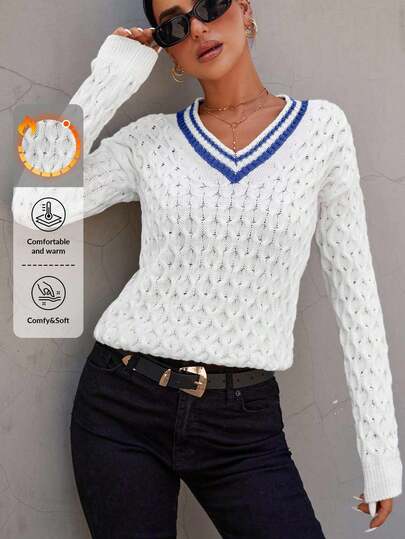 RueChic Women Plain Sweater, Fashionable For Autumn & Winter,Jumper,Cream Jumper,Jumpers,Black Jumper,Womens Jumper,White Jumper,Women's Jumper,Women's Jumpers