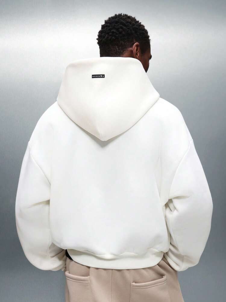 PLAYBOY X SUMWON Half Zip Hooded Sweatshirt With Bunny Logo