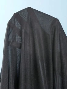 Swim Vcay 女士纯色荷叶边系带性感罩衫 - 黑色 - 查看 6