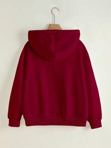 Resyla Women's Hooded Sweatshirt Sweatshirt, Heart Embroidery Zip-Up Jacket, Suitable For Teachers, Back To School, Graduation, Daily Wear, Winter Outerwear, Fashionable And Versatile, Christmas