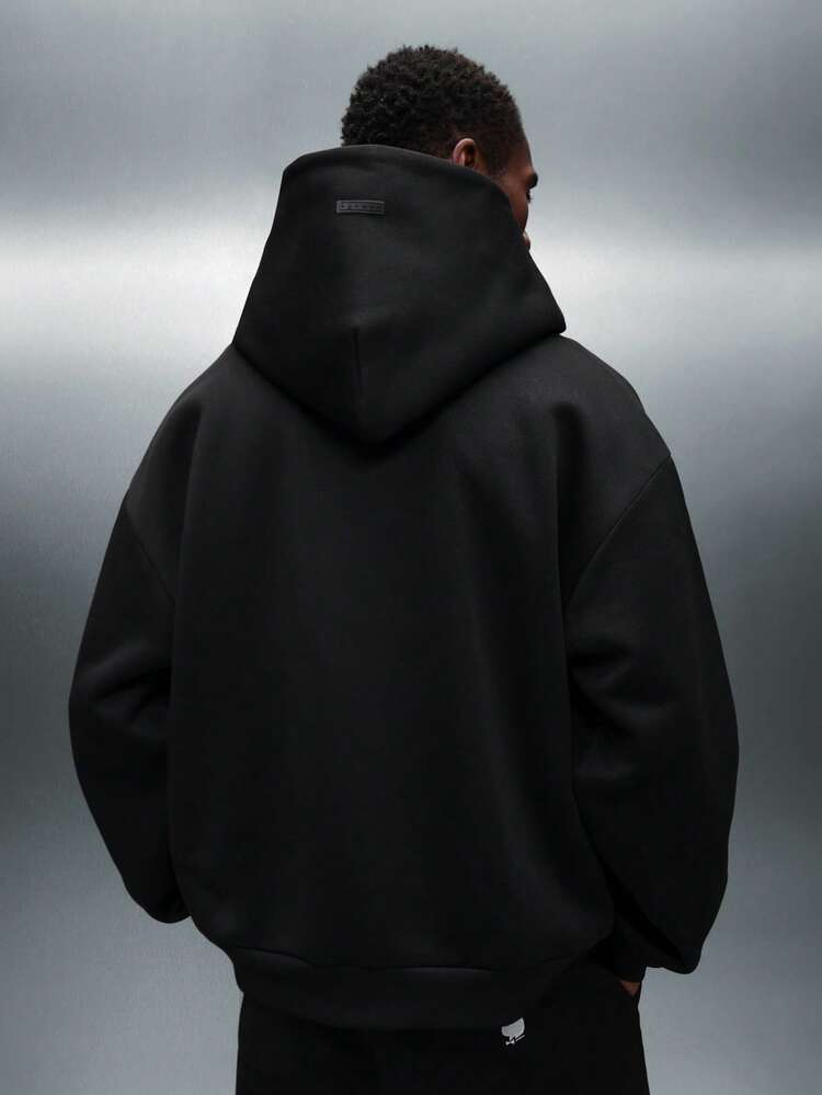 PLAYBOY X SUMWON Full Zip Hoodie With Centre Pocket And Logo Print