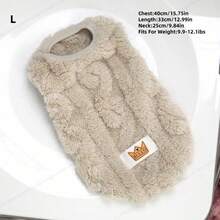 宠物服装。厚实温暖的毛绒背心，适合小型犬和猫在冬天穿着。可以在户外快乐玩耍的狗狗服装。 - 黃色 - 查看 16