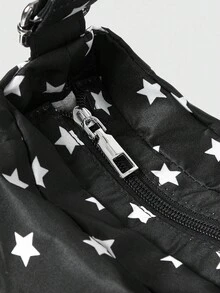 ROMWE Anime Women Tote Bags - Black - View 5