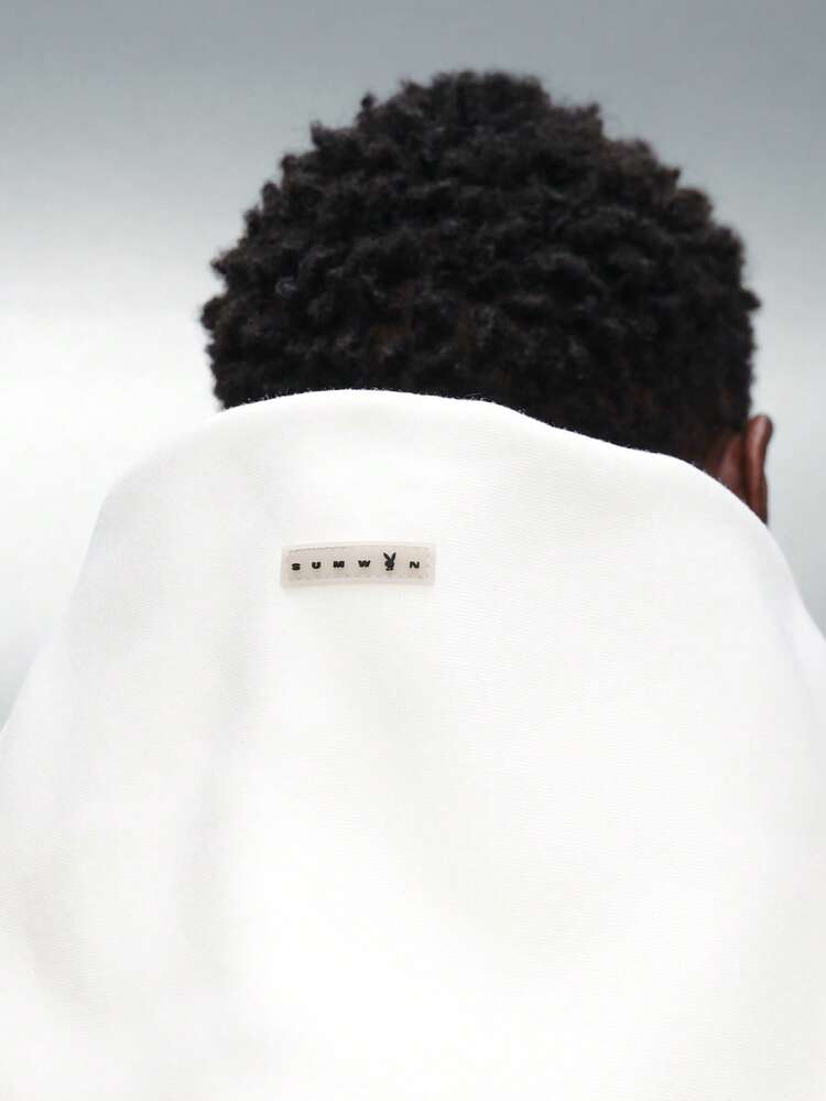 PLAYBOY X SUMWON Pullover Hoodie With Centre Pocket And Bunny Logo Print