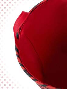 Betty Boop | ROMWE 卡通人物图案可折叠大容量收纳盒 - 紅色 - 查看 4