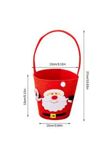 Joivida 1 Stück Weihnachts-kreative Cartoon-Süßigkeitentüte, Geschenktüte & Feiertags-Atmosphäre Dekorationseimer (mit Elch, Weihnachtsmann, Schneemann Designs) - neuartiges Design - stilvoll & niedlich - geeignet für Weihnachten - kann auf dem Esstisch platziert werden - Verschiedenfarbig - Übersicht 11