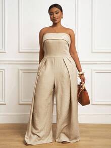 Veslaya 2025春夏新品 音乐节,复活节,圣帕特里克节,西部风,游牧风,生日派对,毕业季,学院风,学生装,休闲日常出游,百搭 - 卡其色 - 查看 4