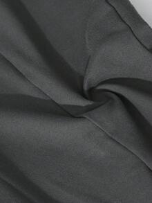 青少年女孩休闲开衩喇叭裤，百搭通勤休闲学院风长裤