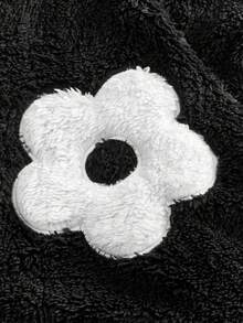 EASEVO Chaqueta de manga larga con forro polar bordada de moda para hombre de talla grande, otoño/invierno, estilo grunge - Negro - Ver 6