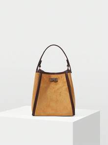 MOTF PREMIUM 二手时尚多功能休闲大容量女士手提包 - 棕色 - 查看 6