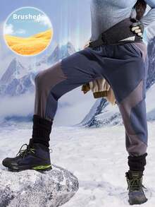 Innovista Pantalon de survêtement doux et moelleux en polaire, coupe-couleur, taille basse, pour le sport, le yoga, l'entraînement HIIT, le bureau et la salle de sport. Leggings stretch haute fonctionnalité, résistants à l'étirement, avec poches, pour l'exercice en extérieur, protection UV, anti-transpiration. Tenues d'automne pour femmes, bleu clair - Bleu azur - Voir 12
