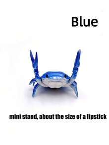 1PC Multifunctional Crab Shape Phone Stand Pen Holder Desk Organizer Creative Desktop Decor For Home Office Study Room Gift For Men Women Birthday Christmas Valentine Day Gift Novelty Home Decoration