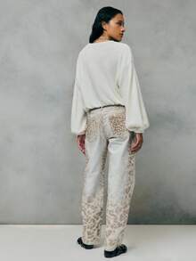 TypaGal The Soft Texture And Oversized Fit Make It Perfect For Layering Or Wearing Solo. A Must-Have For Lovers Of Casual Blouses For Women. - Beige - View 3