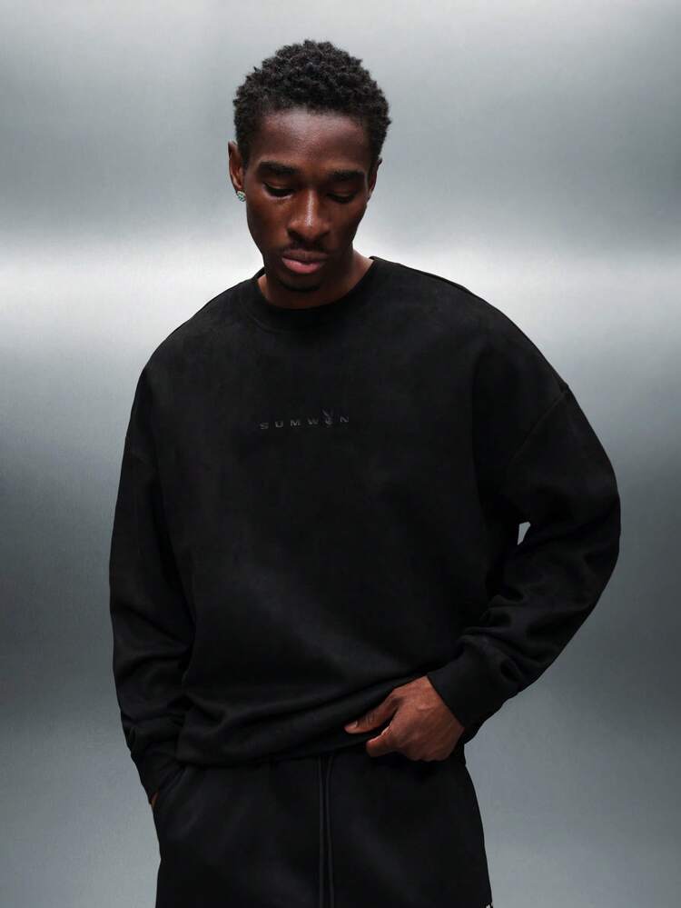 PLAYBOY X SUMWON Rhinestone Logo Crew Neck Sweatshirt