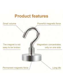 Magnetic Hooks,Strong Heavy Duty Cruise Magnet S-Hooks For Hanging, Cabins, Grill, Kitchen, Garage, Workplace And Office Etc Best Gifts Birthday Graduation - Multicolor - View 3