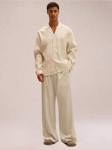 Musero 简约剪裁西装外套领衬衫春夏假期复活节智能 - 米色 - 查看 4