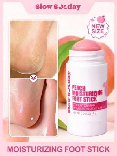 Bastão hidratante para os pés SlowSunday Peach, Cuidados com os pés, Spa para os pés, Bálsamo para os pés, Creme hidratante para os pés, Pés, joelhos e corpo, Nutre e amacia, Tamanho para viagem, Volta às aulas, Para o outono/outono, Beleza coreana, Estilos aconchegantes de outono e inverno, Adequado para o outono/inverno, Y2K, Para o Halloween, Festas e presentes, Ação de Graças e Ano Novo, Presente de agradecimento, Para o Natal, Presentes de Natal