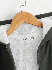 Tween Boy 休闲保暖内衬拉链连帽夹克，秋冬时尚