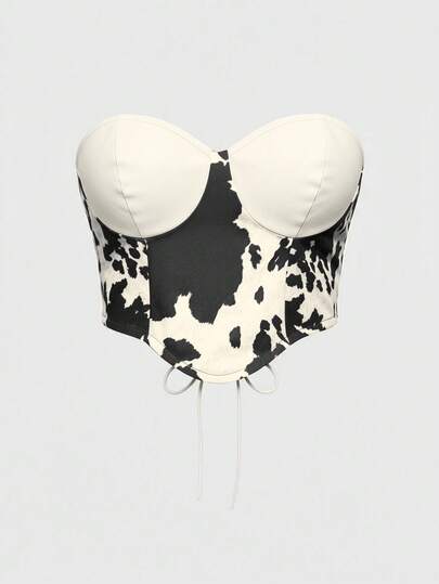 Hippie Top bandeau de mujer de talla grande con bloques de color, para el verano