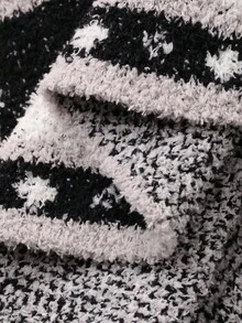 DAZY 星星、云朵、房屋图案针织宽松无袖睡袍，秋冬家居服睡衣保暖内衬