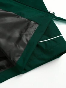 Manfinity EMRG 男士休闲拉链连帽户外风衣夹克，秋季，送给男朋友和丈夫的完美节日礼物 - 綠色 - 查看 7