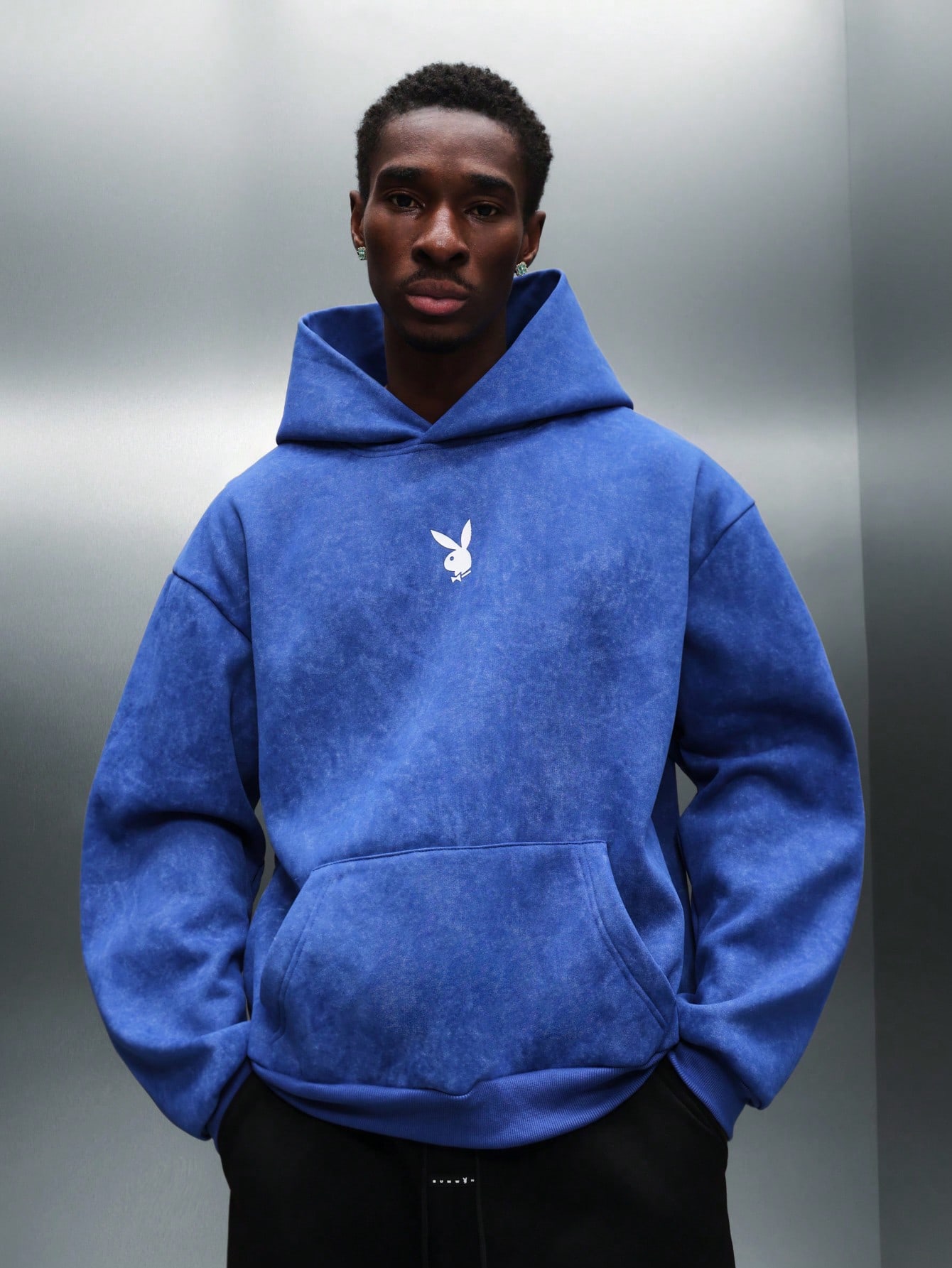 PLAYBOY X SUMWON هودي بشعار أرنب عادي، قطعة ملابس...