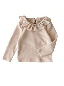 LMoss Kids 2 Stück Baby Mädchen gestrickte einfarbige Rüschen Saum Lässig Top Set, Pullover, Winterkleidung für Baby, Winterkleidung für Baby Mädchen, Herbstoutfit, Herbstkleidung für Baby, Herbst Tops, Langarmshirts, T-Shirts - Verschiedenfarbig - Übersicht 9