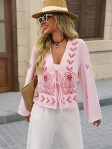 Brillora Women's Autumn And Winter Outerwear, Holiday And Date Tops, Casual Striped Printed Women's Shirts With Open Plackets And Ties, Suitable For Autumn And Winter Vacations, Shopping, Back-To-School Outfits, Very Simple Outfits, Women's Country Style Clothing, Office Wear, Old-Fashioned Style, Teacher's Outfits, Date Outfits, Graduation Season, Autumn Women's Clothing, Casual Tops, Fashionable Autumn And Winter Tops.