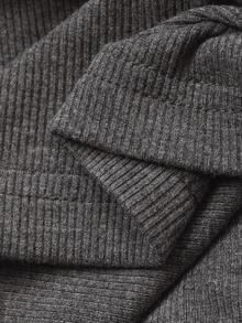 DAZY 青少年女孩蝴蝶印花长袖T恤和裤子睡衣套装 - 灰色 - 查看 8