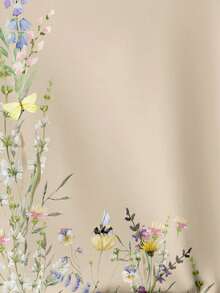 SHEIN LUNE Casual Vintage Floral Print Pattern Loose Fit Crew Neck Long Sleeve Sweatshirt For Women In Fall/Winter - Multicolor - View 7