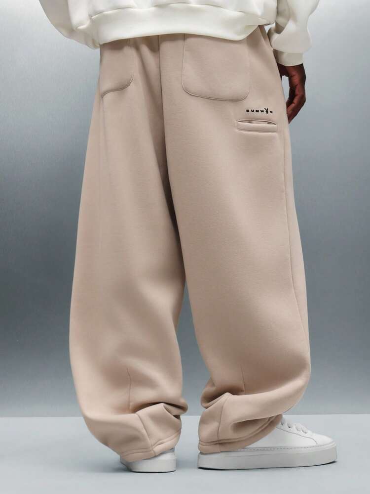 PLAYBOY X SUMWON Wide Leg Sweatpants With Elastic Waist And Bunny Logo