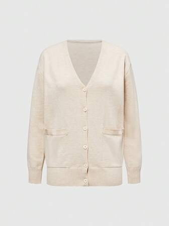 J-Fashion Lässige Strickjacke für Damen, Pink, College-/Harajuku-Stil, Frühling/Herbst