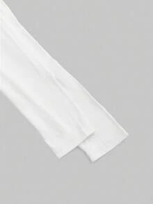SHEIN EZwear 两件装女士休闲无缝紧身高领长袖T恤，适合秋冬季节穿着，可叠穿，95%棉 - 彩色 - 查看 8