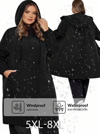 SHEIN CURVE+ Plus Size Women's Autumn And Winter New Fashionable Versatile Casual Commuting Business Workwear Black And White Checkered Fabric Checkered Long-Sleeve Shirt Long-Sleeve Shirt Long-Sleeve Pattern Shirt Thanksgiving Shirt Button Shirt