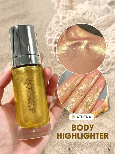 Enlumineur Pour Le Corps Sunkissed-Enlumineur Liquide Athena Enlumineur Liquide Scintillant Longue Tenue ÉClat éClaircissant Enlumineur Pour Le Corps FêTe De NoëL Enlumineur Paillettes Marque Beauté Visage Maquillage CosméTique Pour Femmes Filles Parfait Pour Hiver IdéAl Pour Y2K ÉLéGant Mode Adapté Pour Anniversaire Xmas Cadeau FêTe PrêT Meilleure Couleur