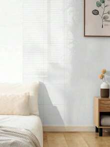 12 块自粘乙烯基地板砖，防水即剥即贴浴室、厨房、卧室、客厅装饰（白色大理石），PVC 浴室、厨房、客厅淋浴瓷砖，翻新贴纸，可剥离墙板，壁纸，家居浴室装饰浴室地毯地毯秋季装饰浴室配件