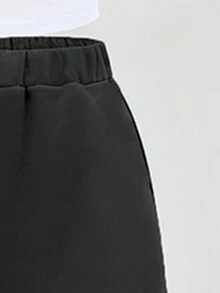 SHEIN ChillGRL 3 件套女童休闲简约吊带背心 + 短款拉链连帽衫 + 阔腿裤套装，适合日常穿着 - 彩色 - 查看 3