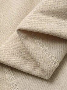 DAZY Tween Girls Knitted Collared Color Block Raglan Sleeve Dress, Fall - Apricot - View 8