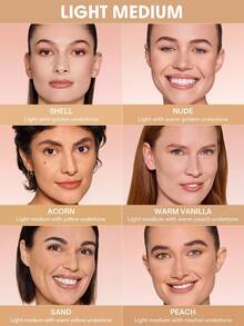 SHEGLAM Lock & Go Long-Lasting Cushion Foundation-Nude Brand Beauty Makeup Face Paint Cosmetic For Women Girls Perfect For Fall Winter Ideal For Y2K Fancy Fashion Suitable For Birthday Christmas Present Party Ready Best Color