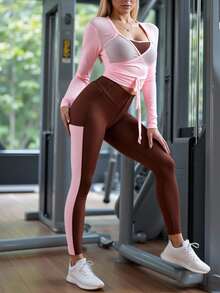 Innovista 芭蕾风格网眼三件套女士套装 色块对比缝线 运动套装 精致双色设计 运动服 运动装 训练透气运动短款上衣 文胸 长袖 T 恤 提臀紧身裤 手机卡口袋 下装两件套 日常瑜伽 自行车骑行 HIIT 办公室到法院 早午餐到健身房 运动休闲 运动 露背 网眼透气 镂空 有氧运动 跑步 CrossFit 户外运动 健康 TT IG 节日 Reel Ready FYP INSTA OOTD 棕粉色健身表现装备 极简主义 自然色调 干净女孩 普拉提公主 影响者时尚 百搭服装 日常穿着 耐用奢华品质 高级拉丁 欧洲柔美女孩 更年期友好 返校活力秋季健身系列平台热销 Lulu 替代品 质量、价格实惠、预算友好、健身服、体育训练、有氧运动、Gymtok 秋季 - 咖啡棕 - 查看 1