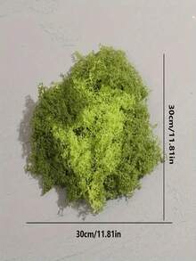 1 件 100 克人造苔藓适用于家居装饰、微型景观布置、草坪微缩模型、盆栽植物和景观装饰 - 綠色 - 查看 11